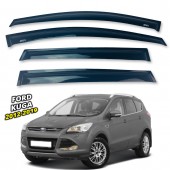 Дефлекторы окон Ford Kuga 2012-2019 накладные (DEFL) Q2 Дефлекторы окон Ford Kuga 2012-2019 накладные (DEFL) Q2